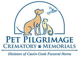 Pet Pilgrimage Crematory and Memorials logo; division of Cavin Cook Funeral Home