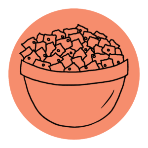 stuffing in a bowl icon