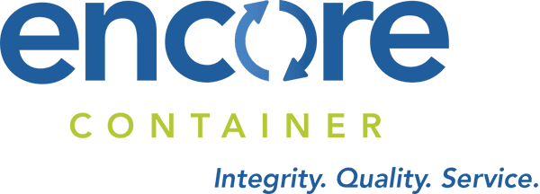 Encore Container logo; integrity, quality, service