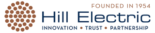 Hill Electric logo, Founded in 1954, Innovation, Trust, Partnership